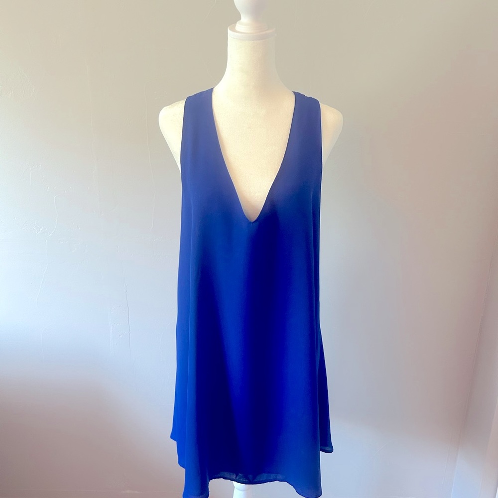 Lulu’s Love You Better Cobalt Blue Sleeveless Shift Dress